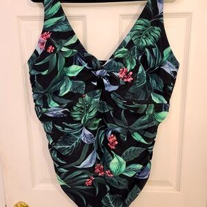 Target Tropical Leaf Print Swimsuit